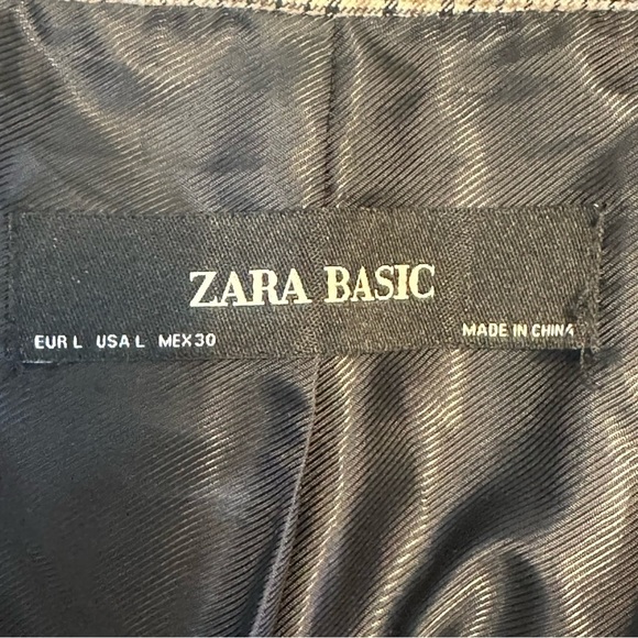 Zara Plaid Double-Breasted Blazer - Picture 5 of 7